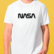 Футболка белая мужская NASA 3083 фото 1
