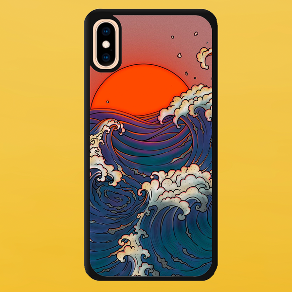 Чохол для APPLE IPHONE XS MAX 2D пластиковий з чорними силіконовими бортиками TSUNAMI 51604 фото