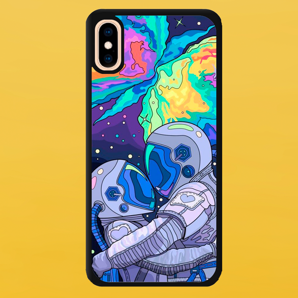 Чохол для APPLE IPHONE XS MAX 2D пластиковий з чорними силіконовими бортиками SPACE 5604 фото