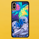 Чехол для APPLE IPHONE XS MAX 2D пластиковый с черными силиконовыми бортиками SPACE 5604 фото