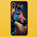 Чехол для APPLE IPHONE XS MAX 2D пластиковый с черными силиконовыми бортиками ZEBRA 51104 фото