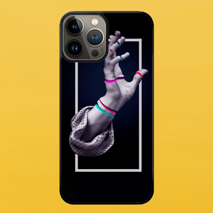 Чехол для APPLE IPHONE 13 PRO MAX 2D пластиковый с черными силиконовыми бортиками RYKA 56115 фото