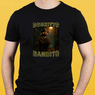 Футболка чорна чоловіча BOBRITO BANDITO 30197 фото