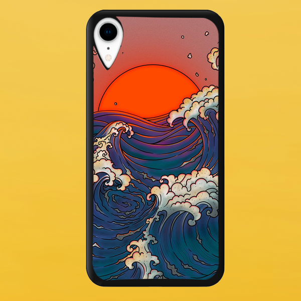 Чохол для APPLE IPHONE XR 2D пластиковий з чорними силіконовими бортиками TSUNAMI 51605 фото