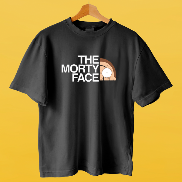 Футболка черная мужская THE MORTY FACE 3077 фото