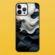 Чехол для APPLE IPHONE 16 PRO 2D пластиковый с черными силиконовыми бортиками BLACK/WHITE 54025 фото
