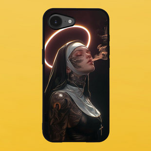 Чохол для APPLE IPHONE 16e 2D пластиковий з чорними силіконовими бортиками UNHOLY 57427 фото