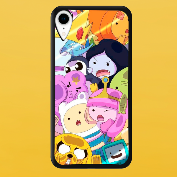 Чохол для APPLE IPHONE XR 2D пластиковий з чорними силіконовими бортиками ADVENTURE TIME 53705 фото