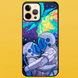 Чехол для APPLE IPHONE 12 PRO MAX 2D пластиковый с черными силиконовыми бортиками SPACE 5611 фото