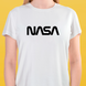 Футболка белая женская NASA 3084 фото 1