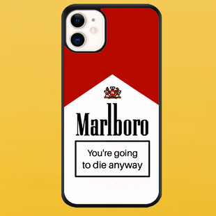 Чехол для APPLE IPHONE 11 2D пластиковый с черными силиконовыми бортиками MARLBORO 56006 фото