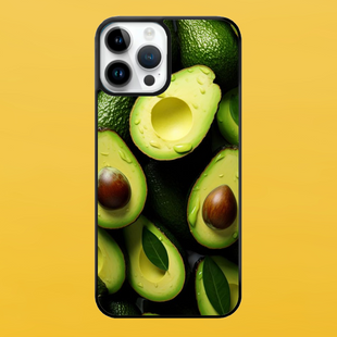 Чехол для APPLE IPHONE 14 PRO MAX 2D пластиковый с черными силиконовыми бортиками AVOCADO 58019 фото