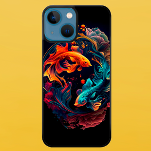 Чохол для APPLE IPHONE 15 2D пластиковий з чорними силіконовими бортиками PESCARE 52820 фото