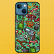 Чехол для APPLE IPHONE 13 2D пластиковый с черными силиконовыми бортиками CRIME 52013 фото