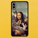 Чехол для APPLE IPHONE XS MAX 2D пластиковый с черными силиконовыми бортиками MONO CAT 56504 фото