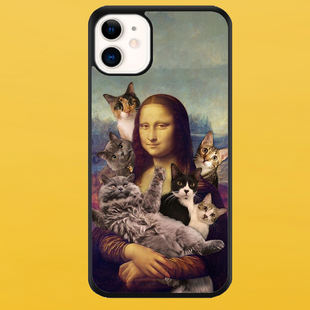 Чехол для APPLE IPHONE 11 2D пластиковый с черными силиконовыми бортиками MONO CAT 56506 фото