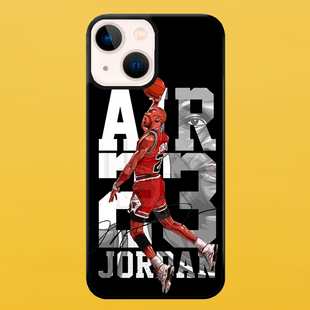 Чохол для APPLE IPHONE 13 MINI 2D пластиковий з чорними силіконовими бортиками JORDAN 53512 фото
