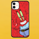 Чохол для APPLE IPHONE 11 2D пластиковий з чорними силіконовими бортиками Mr Krabs 52306 фото