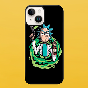 Чохол для APPLE IPHONE 14 PLUS 2D пластиковий з чорними силіконовими бортиками RICK 52517 фото