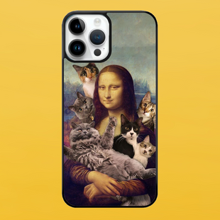 Чехол для APPLE IPHONE 15 PRO 2D пластиковый с черными силиконовыми бортиками MONO CAT 56522 фото