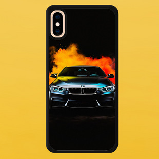Чехол для APPLE IPHONE XS MAX 2D пластиковый с черными силиконовыми бортиками BMW 57604 фото