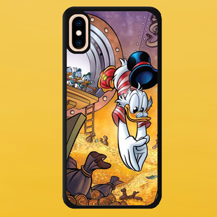 Чохол для APPLE IPHONE XS MAX 2D пластиковий з чорними силіконовими бортиками SCROOGE 5904 фото