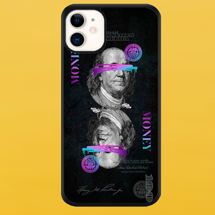 Чохол для APPLE IPHONE 11 2D пластиковий з чорними силіконовими бортиками MONEY 54906 фото