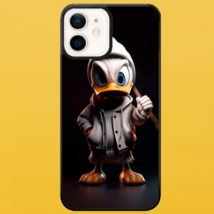 Чехол для APPLE IPHONE 12 2D пластиковый с черными силиконовыми бортиками ANATRA 55310 фото
