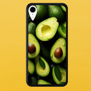 Чехол для APPLE IPHONE XR 2D пластиковый с черными силиконовыми бортиками AVOCADO 58005 фото