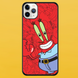Чехол для APPLE IPHONE 11 PRO MAX 2D пластиковый с черными силиконовыми бортиками Mr Krabs 52308 фото