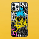 Чехол для APPLE IPHONE 16 PRO 2D пластиковый с черными силиконовыми бортиками GRAFFITI 54325 фото
