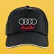 Кепка п'ятиклинка чорна Audi/Ауді 3209-5 фото 1