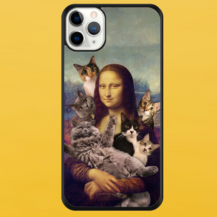 Чехол для APPLE IPHONE 11 PRO 2D пластиковый с черными силиконовыми бортиками MONO CAT 56507 фото