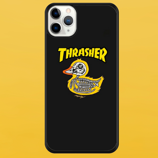 Чехол для APPLE IPHONE 11 PRO 2D пластиковый с черными силиконовыми бортиками THRASHER 55807 фото