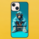 Чехол для APPLE IPHONE 13 MINI 2D пластиковый с черными силиконовыми бортиками MONKEY 57012 фото