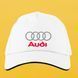 Кепка п'ятиклинка біла Audi/Ауді 3209-5 фото